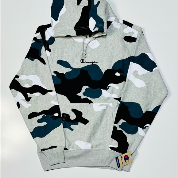 Champion Other - Large Champion Reverse Weave Camo Hoodie New With Tags